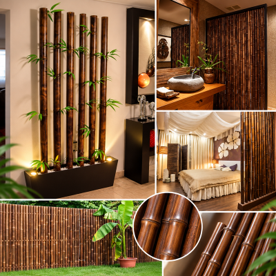 Бамбуковый ствол (шоколадный) D 60-70мм. L 2,8-3м.